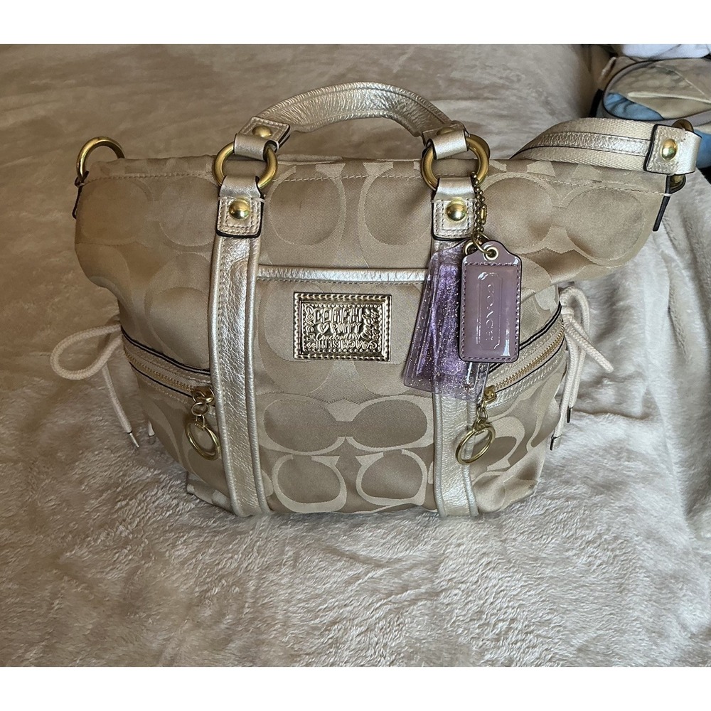 Coach Y2K Gold Poppy Sateen J1169-F13843 Shoulder Bag